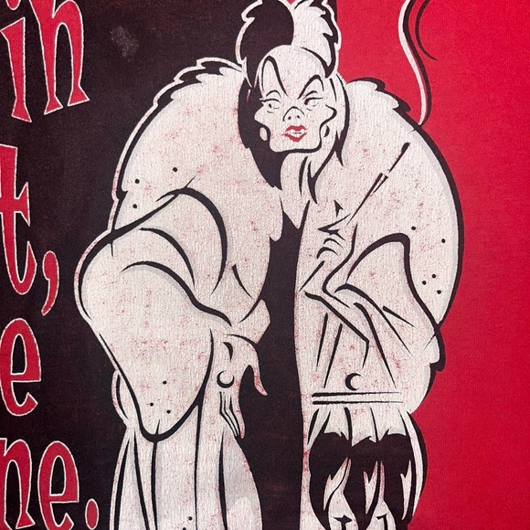 Vintage 90s 101 Dalmatians Cruella De Vil When In Doubt Cause A Scene T-Shirt - Picture 5 of 8